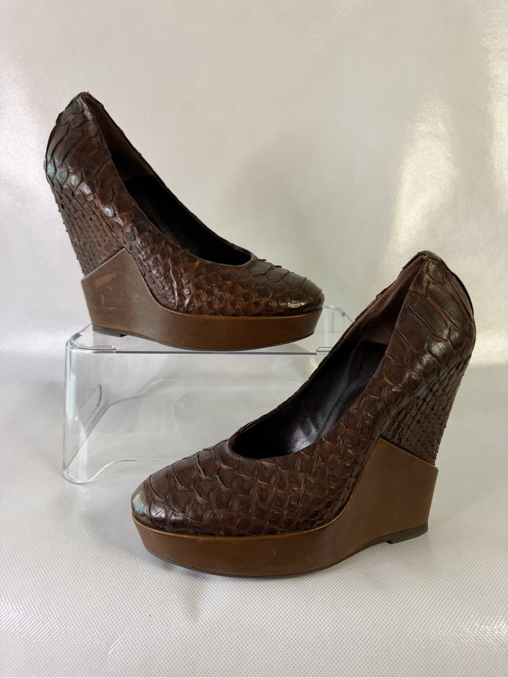 🤎 Jedal Italian Fashion Handmade Leather Wedges – Never Worn